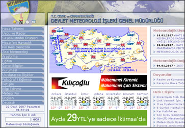 Meteor Genel Müdürlüğü - Yahoo! Weather