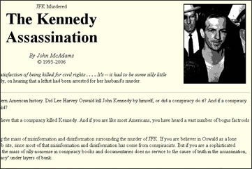 bobaugust.com - The Kennedy Assassination