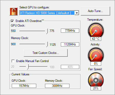 Overclock seçeneği yazılımla bile geliyor