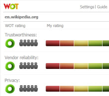 NoScript ve Web of Trust