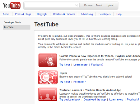 Google Maps Labs ve YouTube TestTube