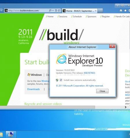 Windows 8 build 8158'deki Charm çubuğu!