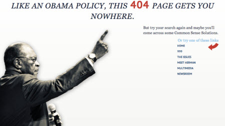 Herman Cain ve Seat Geek'in 404 hataları