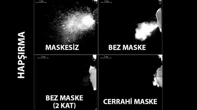 hapşırırken maske