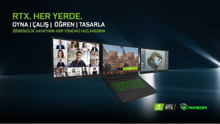 RTX Ekran Kartlı Monster Notebook'larla Oyunda ve Okulda Yüksek Performans