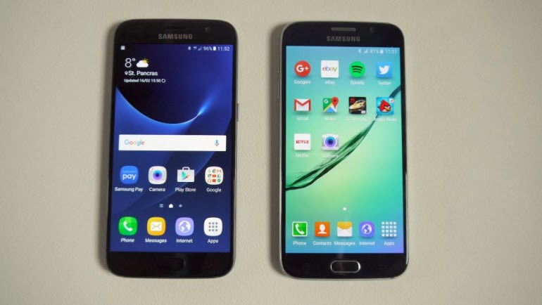 samsung galaxy s7 geekbench vs iphone 6s