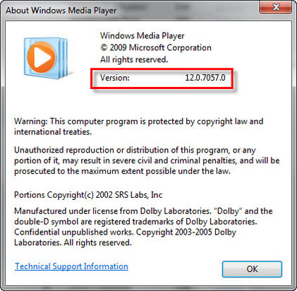 update windows media player 9 series